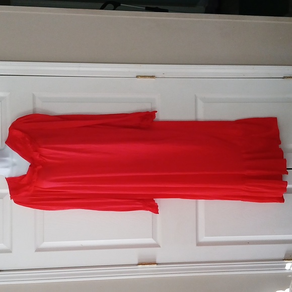 Nancy King red robe and long sleeve nightgown honeymoon vacation romance SZ XL - Picture 8 of 13